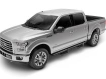 Podium Step LG Cab Length (2 Steps per Side) 3 Inch Main Tube Diameter 2022-2026 Nissan Frontier Crew Cab Textured Black NFab