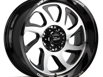 Aluminum Wheels 22x12 M22 GBM Series Machined Gloss Black 8 On 165.1 Bolt Pattern -44 Offset Off Road Monster