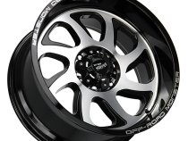 Aluminum Wheels 22x12 M22 GBM Series Machined Gloss Black 8 On 165.1 Bolt Pattern -44 Offset Off Road Monster