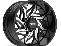 Aluminum Wheels 22x12 M28 GBM Series Machined Gloss Black 8 On 180 Bolt Pattern -44 Offset Off Road Monster