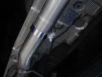 2024-Up Ford Ranger 2.3L Ecoboost Armor BLK Black-Coated Aluminized Steel 3-Inch Cat-Back Single Side Exit with Black Tip MBRP