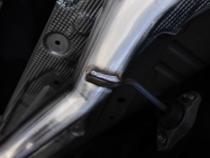 2024-Up Ford Ranger 2.3L Ecoboost Armor BLK Black-Coated Aluminized Steel 3-Inch Cat-Back Single Side Exit with Black Tip MBRP