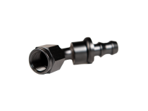 -6 45 Deg to Hose Barb Black Fleece Performance