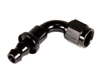 -10 90 Deg to Hose Barb Black Fleece Performance